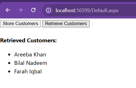 Customer Retrievel